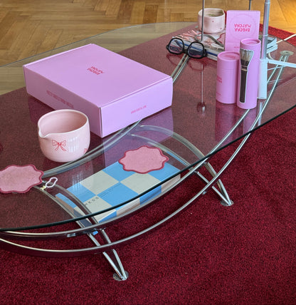 Matcha Set Pink Glass